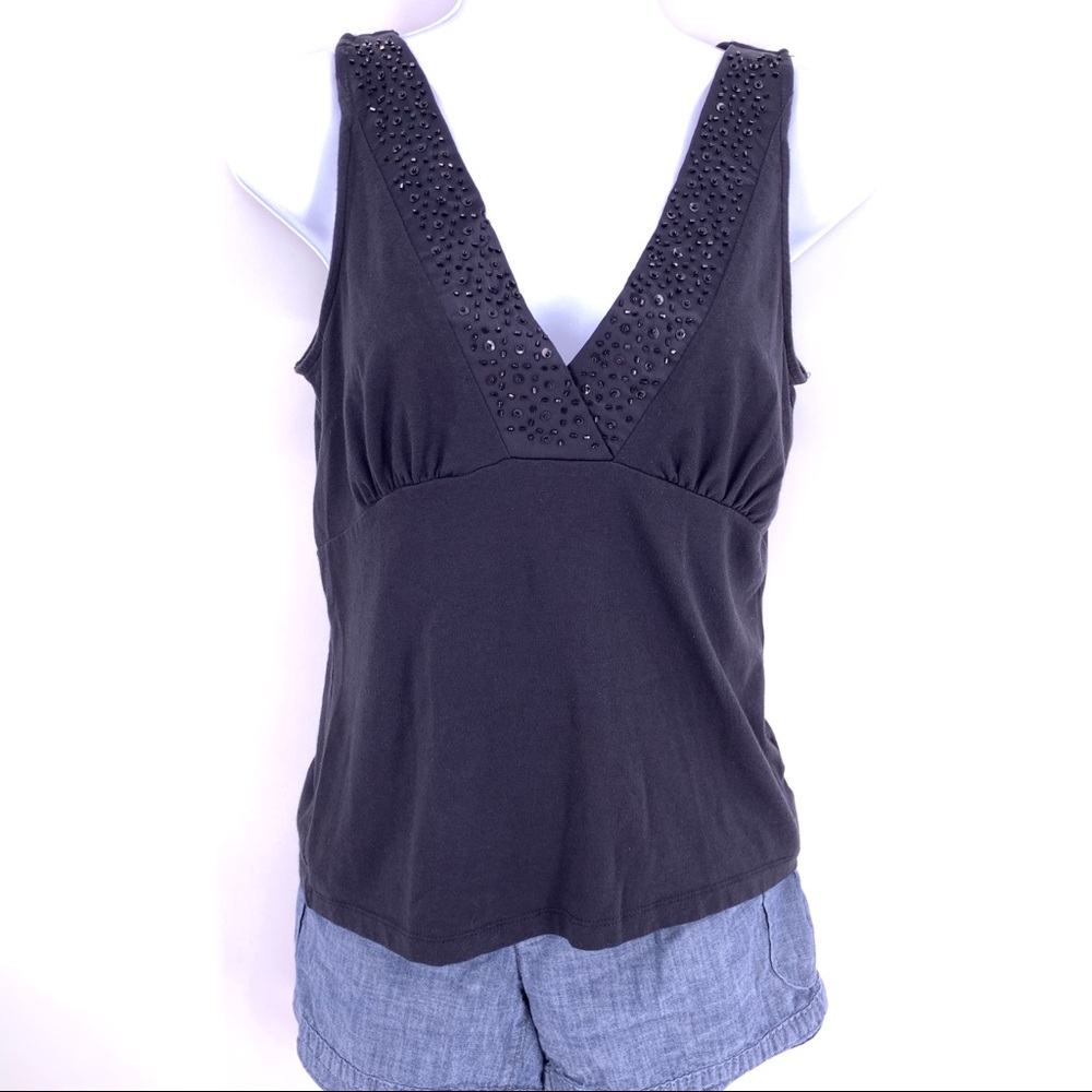 Liz Claiborne V-neck sequin embellished top